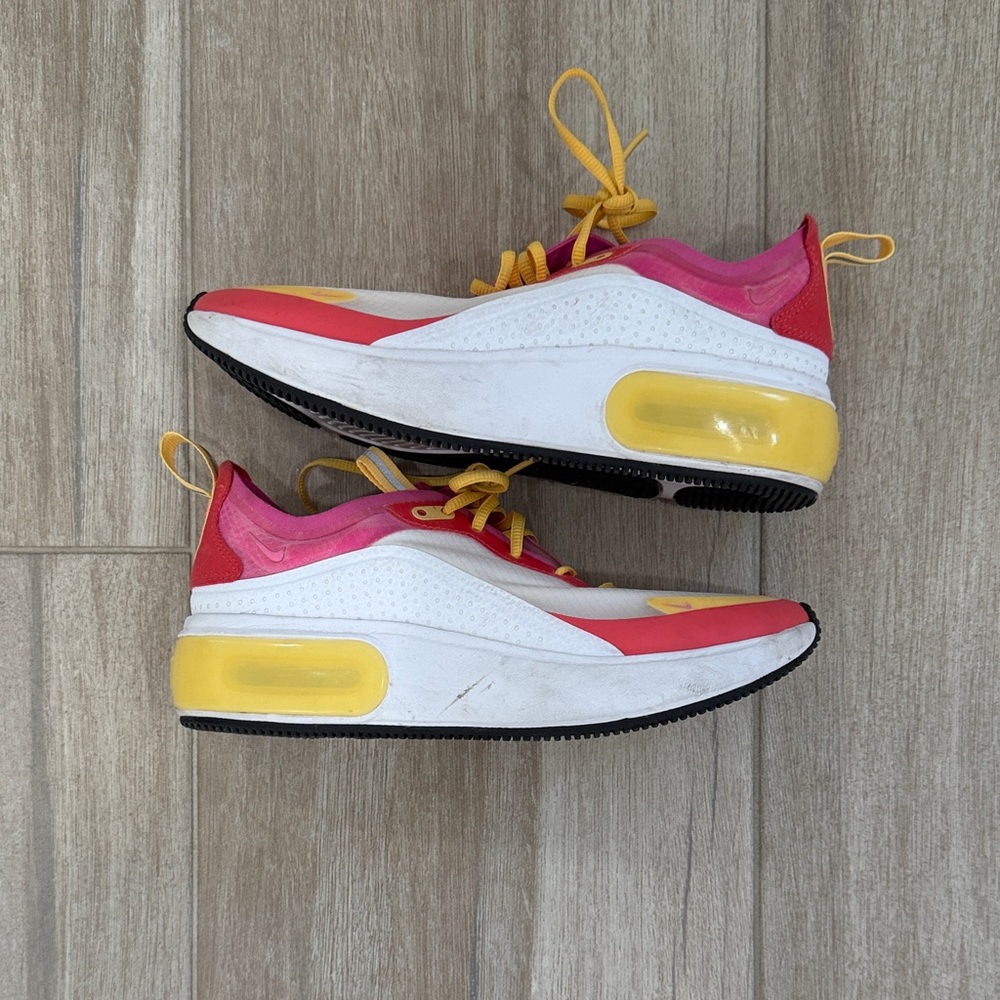 Nike Women's Athletic Shoes - White, Pink, Yellow